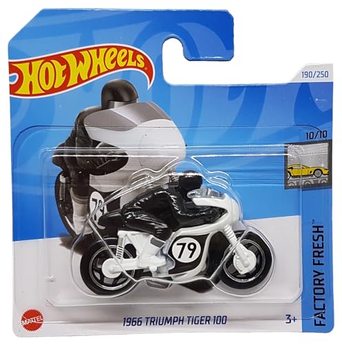 Hot Wheels - 1966 Triumph Tiger 100 - Factory Fresh 10/10 - HRY62 - Short Card - Moto - Mattel 2024 - 1:64