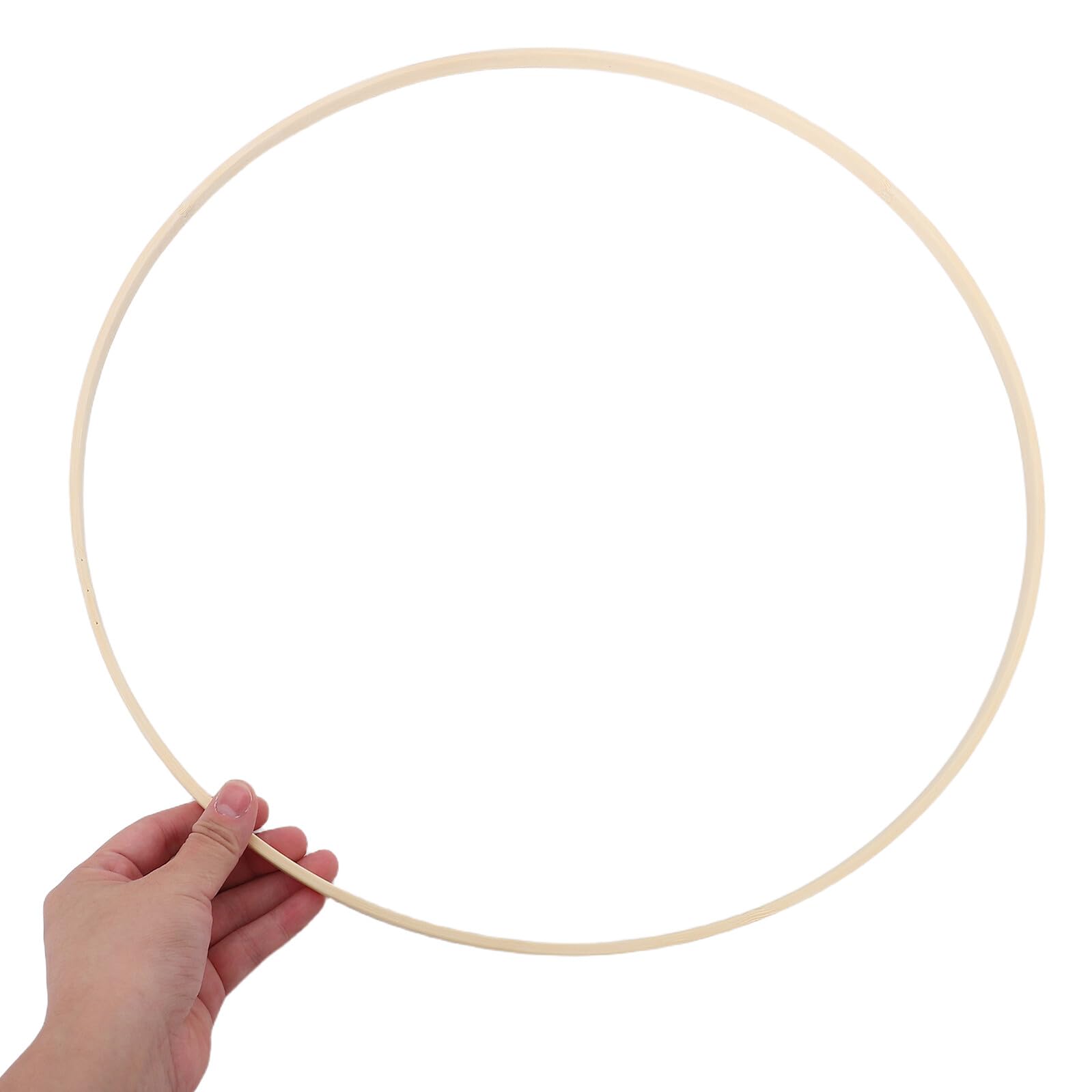 Aros de Macramé de Bambú 40 Cm para Manualidades 10 Piezas Beige Naturales para Decoración DIY Bodas y Hogar