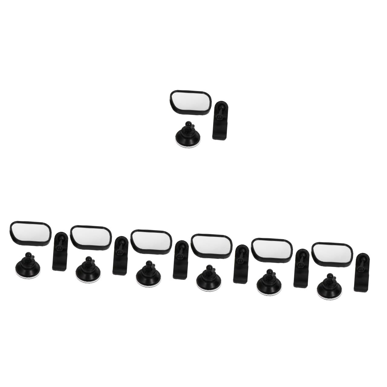 Yardwe 7 Ensembles Rétroviseur Voiture Garçon Fille Incassable Miroir Intérieur Observation Sécurisée Siège Arrière Rotation Design Simple et Pratique