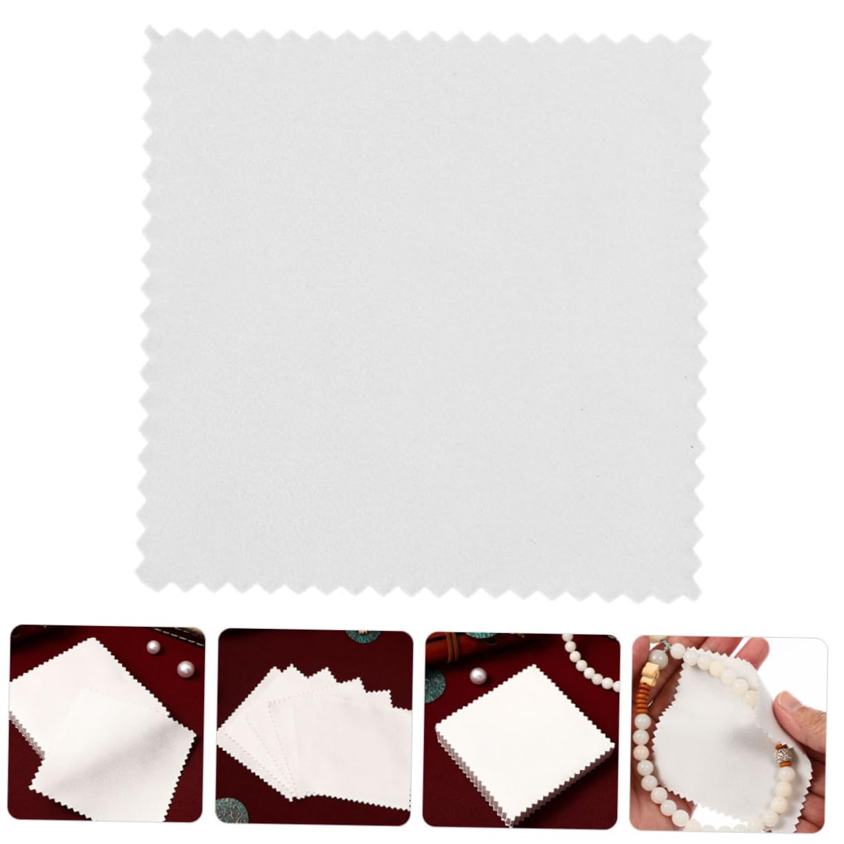 NUOBESTY 300pezzi Microfibra per Pulizia Gioielli e Orologi Lucidanti Suede Morbidi e Portatili per Rimuovere Polvere e Macchie da Superfici Sensibili