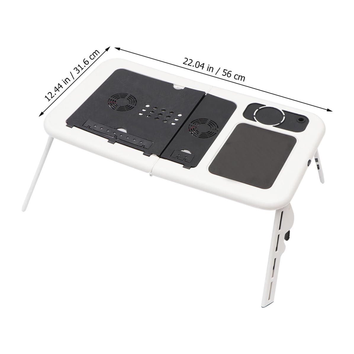 Escritorio Plegable para Portátil ABS, Refrigeración USB