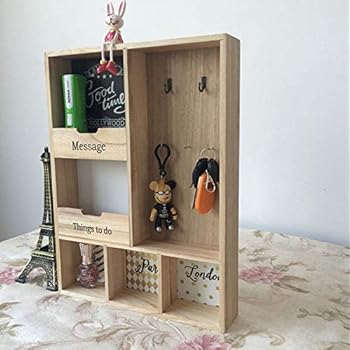 Amazon Co Jp キーボックス ビンテージ風 木製 欧米風 キー ケース 鍵掛け 鍵収納ボックス インテリア 鍵箱 キー収納 アンティーク風 ウッドキーボックス 壁掛け 置き型対応 キーリング 収納ボックス 鍵 家具 可愛い おしゃれ 小物入れ 雑貨ボックス キースタンド