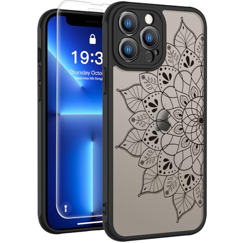 Coque iPhone 14 Pro Max anti-rayure avec film d'écran et protège-objectif