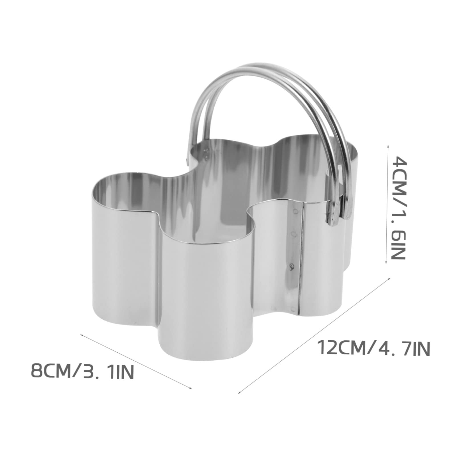 15 Stk 5-teiliges Set Mousse-ringe Cajas Para Fresas Con Chocolate Schokoladenformen Schöner Keksausstecher Ausstechform Süßigkeitenschneider Trichterkuchen Silver Rostfreier Stahl PRETYZOOM