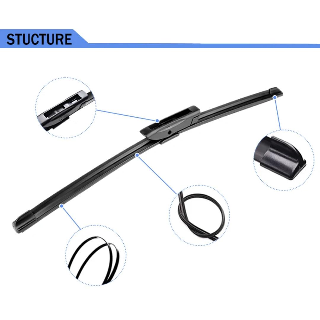 limpiaparabrisas Coche para Renault Mégane 4 2016-2021, Escobillas limpiaparabrisas para Coche Limpiaparabrisas Escobillas limpiaparabrisas 24''+18''