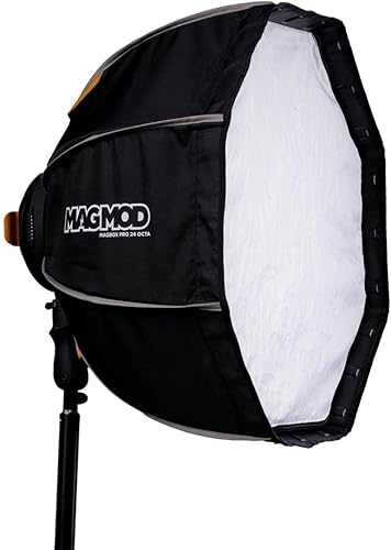 Miniatura 2 de MagMod MagBox PRO - Caja de luz Octa de 24 pulgadas con ranura de gel integrada y bolsillo de almacenamiento para difusor de tela, compatible con