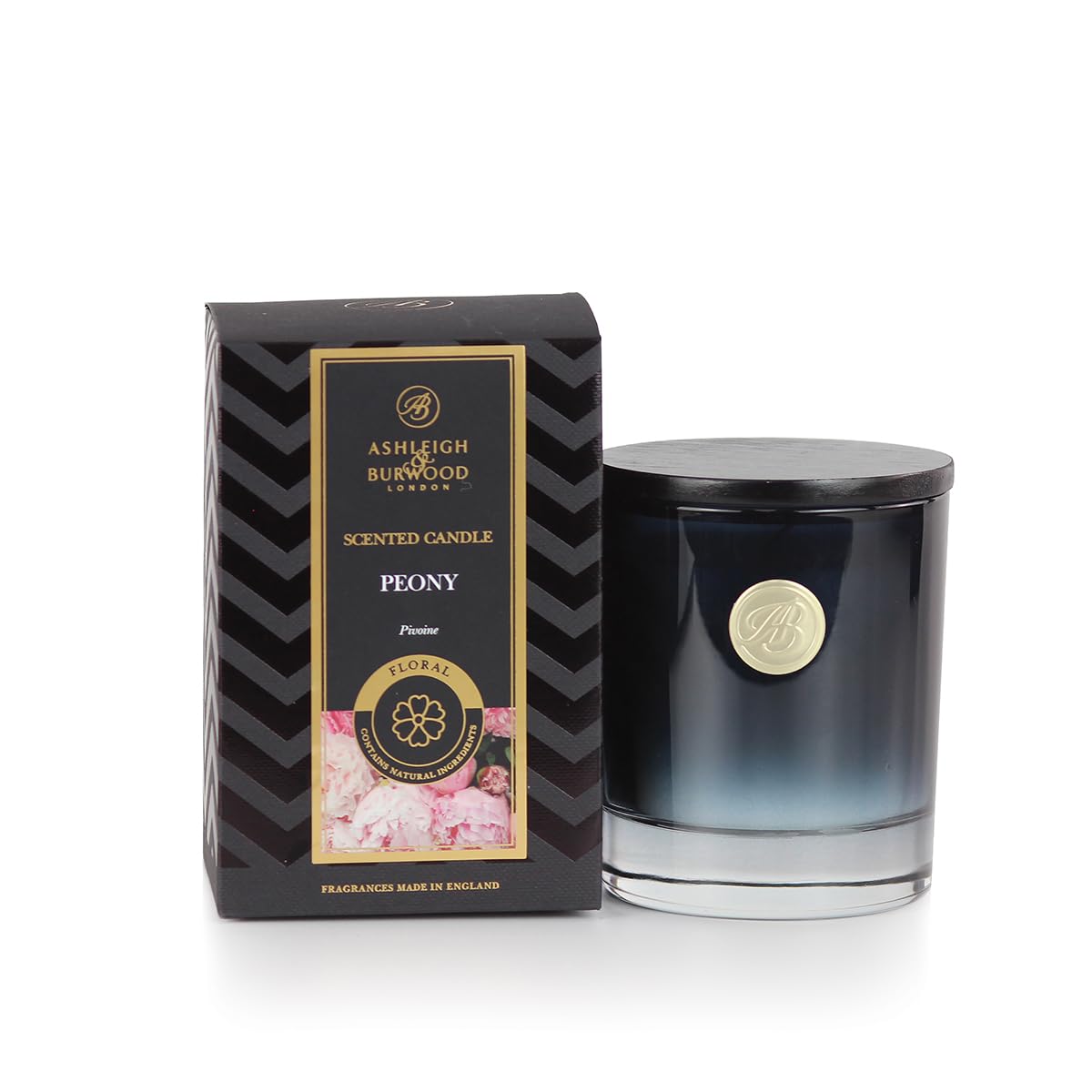 Ashleigh & Burwood | Luxury Collection Scented Soy Wax Blend Candle 140G | Peony | 28 Hour Burn Time