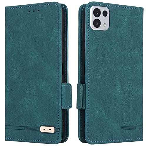 TONE e22 ケース 手帳型 適用 TONE e22 SIMフリー スマホケース 手帳型 トーンモバイル Tone E22 カバー ケース 滑り止め 合成レザー スタンド カバー カード 収納 カード入れ ストラップ カードケース スマホケース 金具 ストライプ 磁石内蔵 マグネット 留め具 ケース 携帯ケース つや消し レトロ グリーン