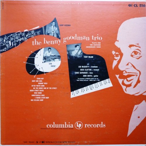 THE BENNY GOODMAN TRIO PLAYS FOR THE FLETCHER HENDERSON FUND vinyl lp