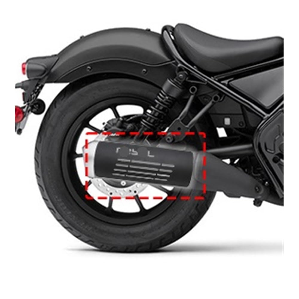 Deflectores Calor Escape para Rebel CMX 250 300 500 Rebel300 Rebel500 2017-2023 Silenciador De Escape para Motocicleta Tubo Protector Térmico Cubierta Protectora