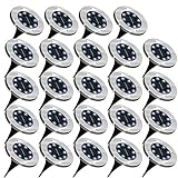 Sunco Lighting 24 Pack Solar Lights Outdoor Garden LED, Waterproof Landscape Pathway Lights, Dusk to...