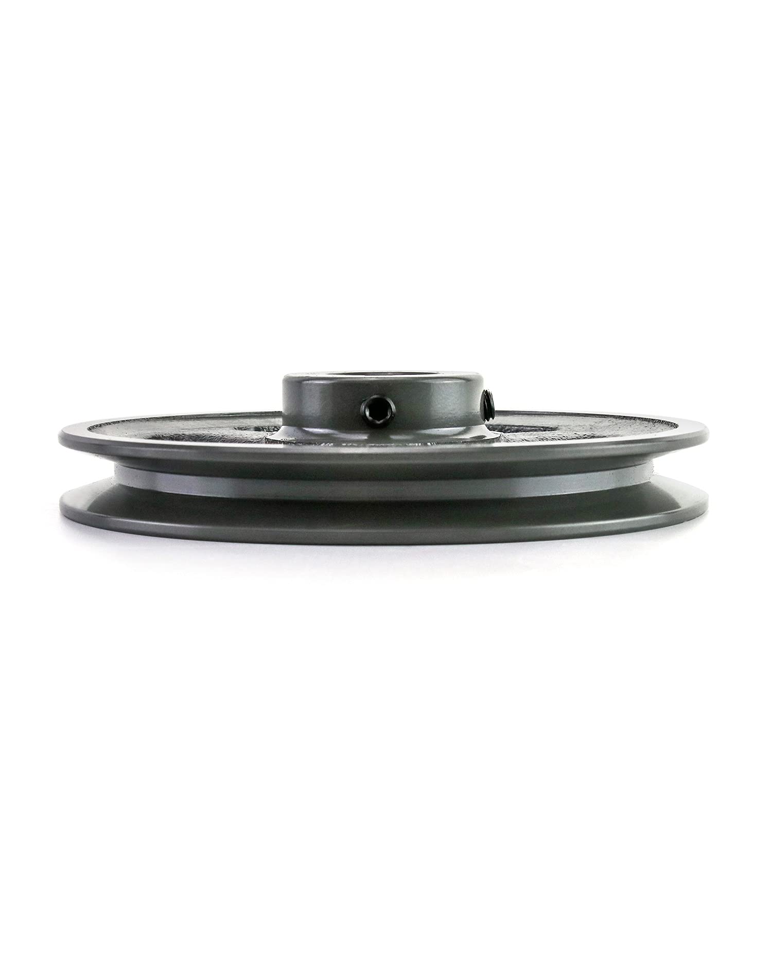 QWORK AK611 Single Groove V-Belt Sheave, 5.95" OD 1" Fixed Bore, Cast Iron Web Pulley for 4L A AX Belts, Heavy Duty Replacement for HVAC Units Agricultural Equipment & Shop Motors — Amazon image 2