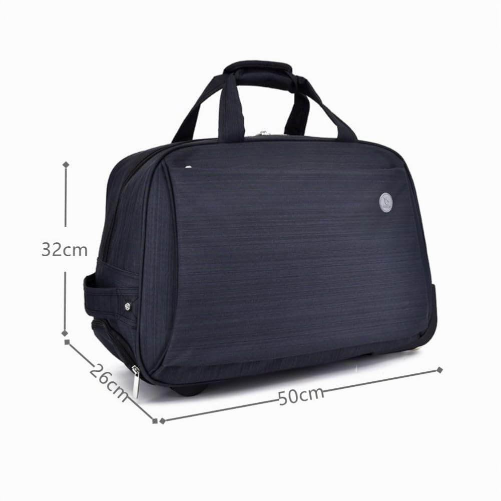 Bolsa de Viaje con Ruedas 36L Mochila de Viaje con Ruedas Extensible y Manija Ajustable Bolsa de Deporte con Ruedas Negro