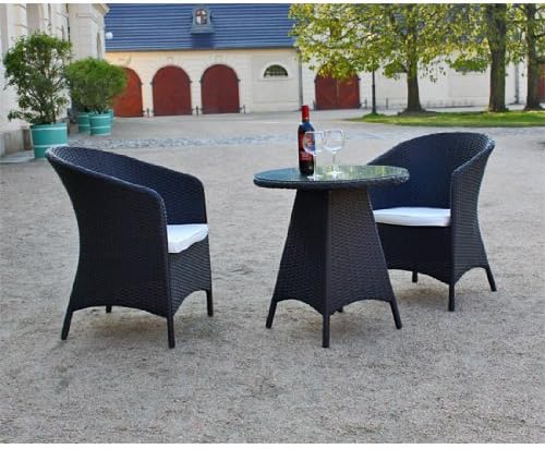 Polyrattan Sitzgruppe firstSMALL kleine Rattan Balkonmöbel Balkon