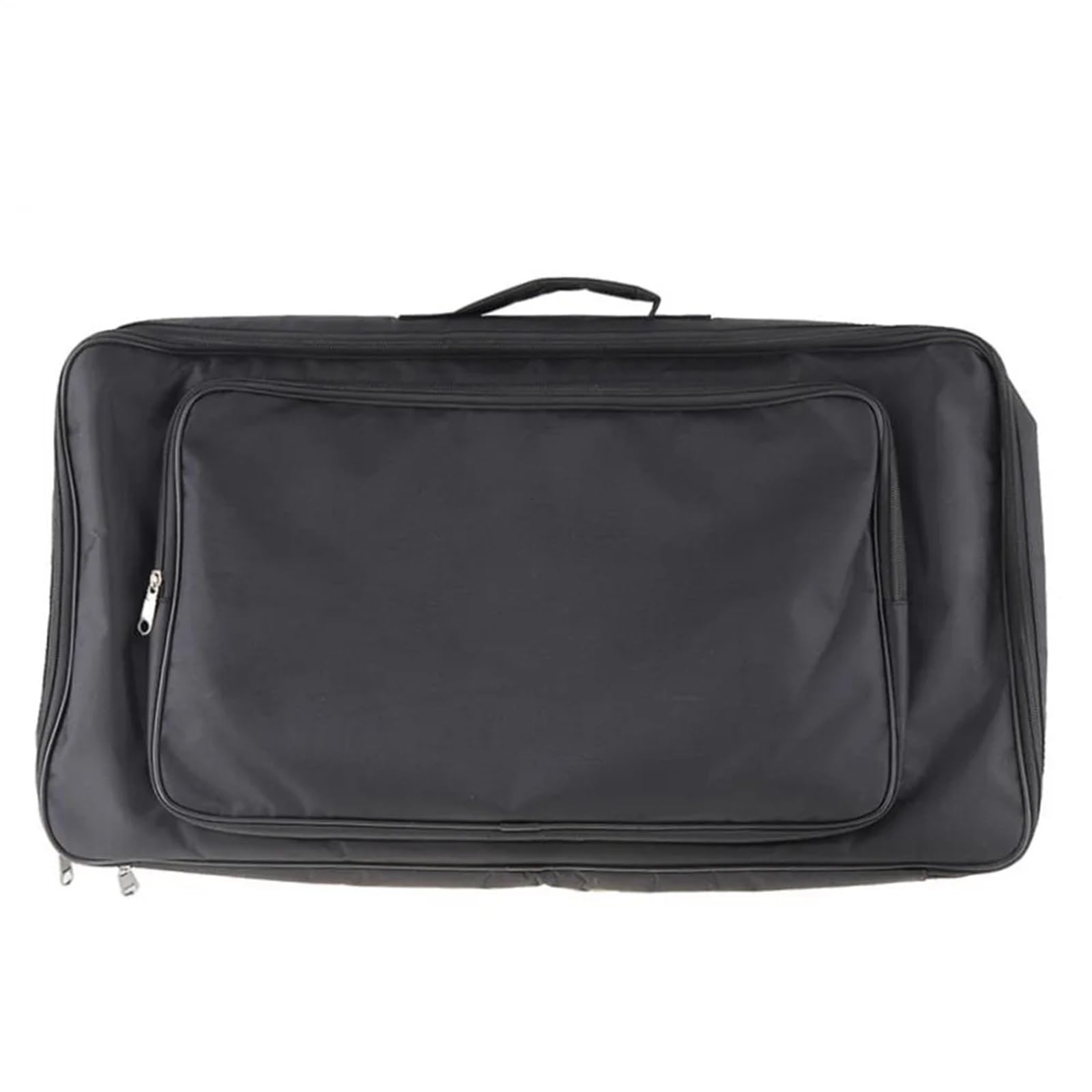 Bolsa de almacenamiento gran capacidad for tablero Pedal efectos, mango antideslizante ligero, funda transporte Universal estable, tela Oxford Para Pedales De Guitarra(Black)