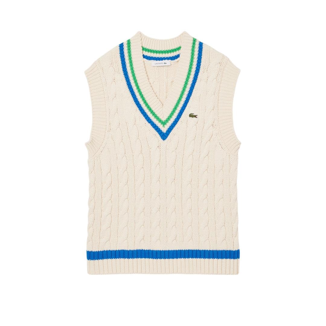 Lacoste Womens Sleeveless Cardigan
