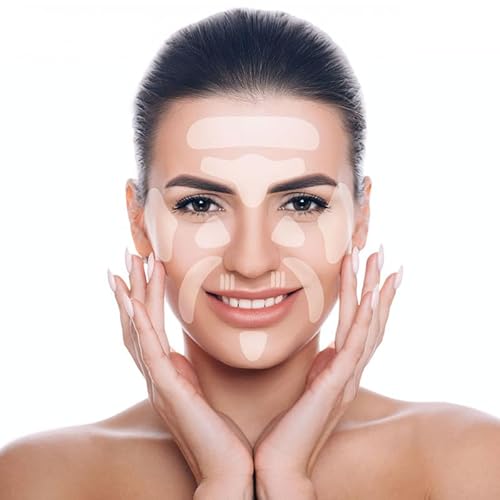 WENLIHAOBO Face Wrinkle Patches,Anti Wrinkle Smoothing Strips,Set of Reusable Face Tape for Reducing Forehead Eye and Upper Lip Patches,All in One Treatment 57 Pcs