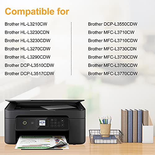 LeciRoba TN247 toner voor Brother TN247, TN243, voor Brother DCP-L3550CDW, DCP-L3510CDW, HL-L3210CW, HL-L3230CDN, HL… - Afbeelding 7