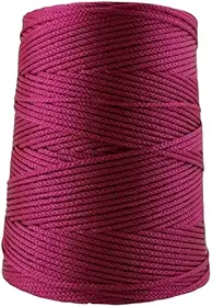Fio cordão Náutico Rayontex 2,5/3mm - Text 1200-500g Crochê artesanato vinho