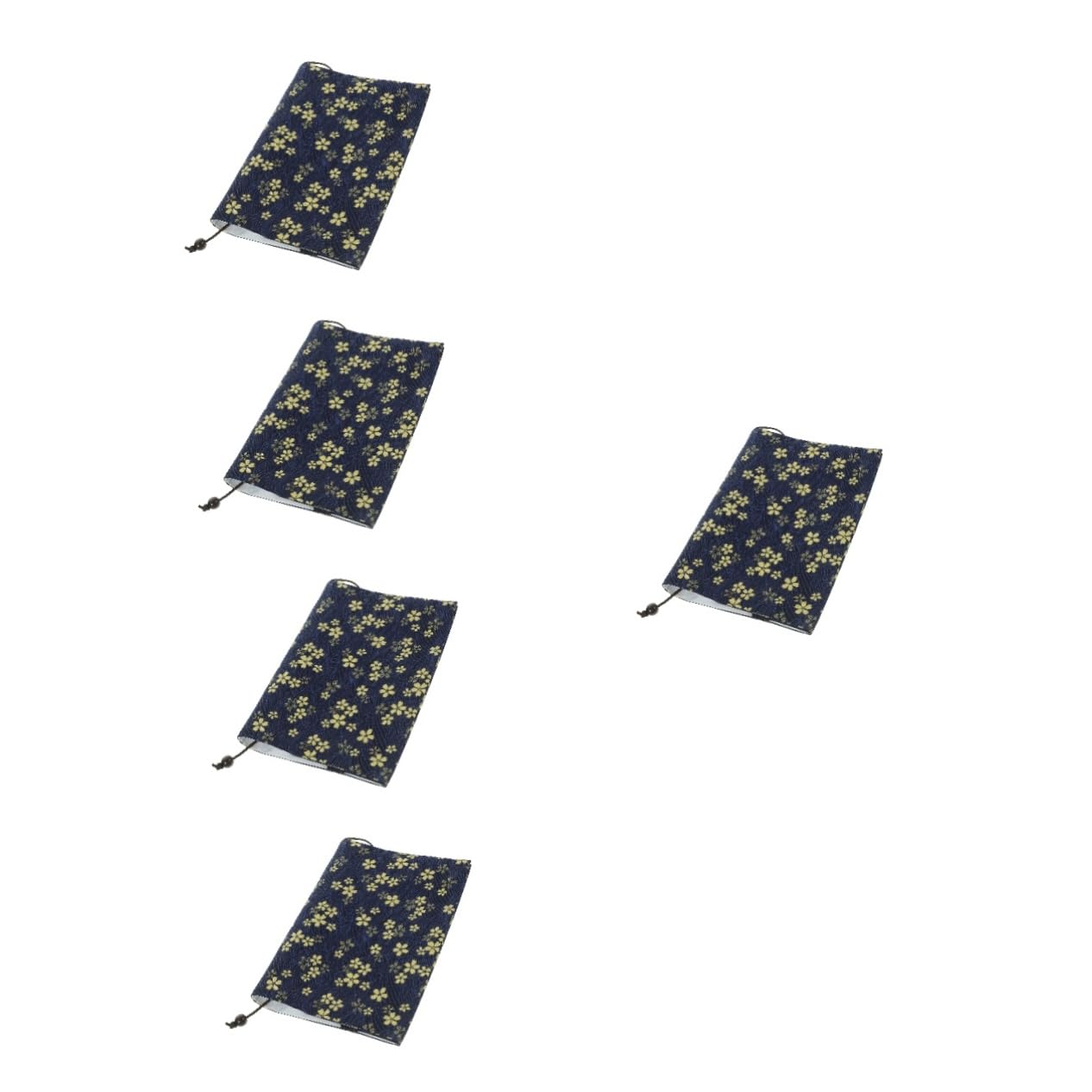 ABOOFAN 5pièces Couverture De Réutilisable Tissu Ajustable Protège à Pour Cahiers Et Scolaires Design Créatif Et Pratique