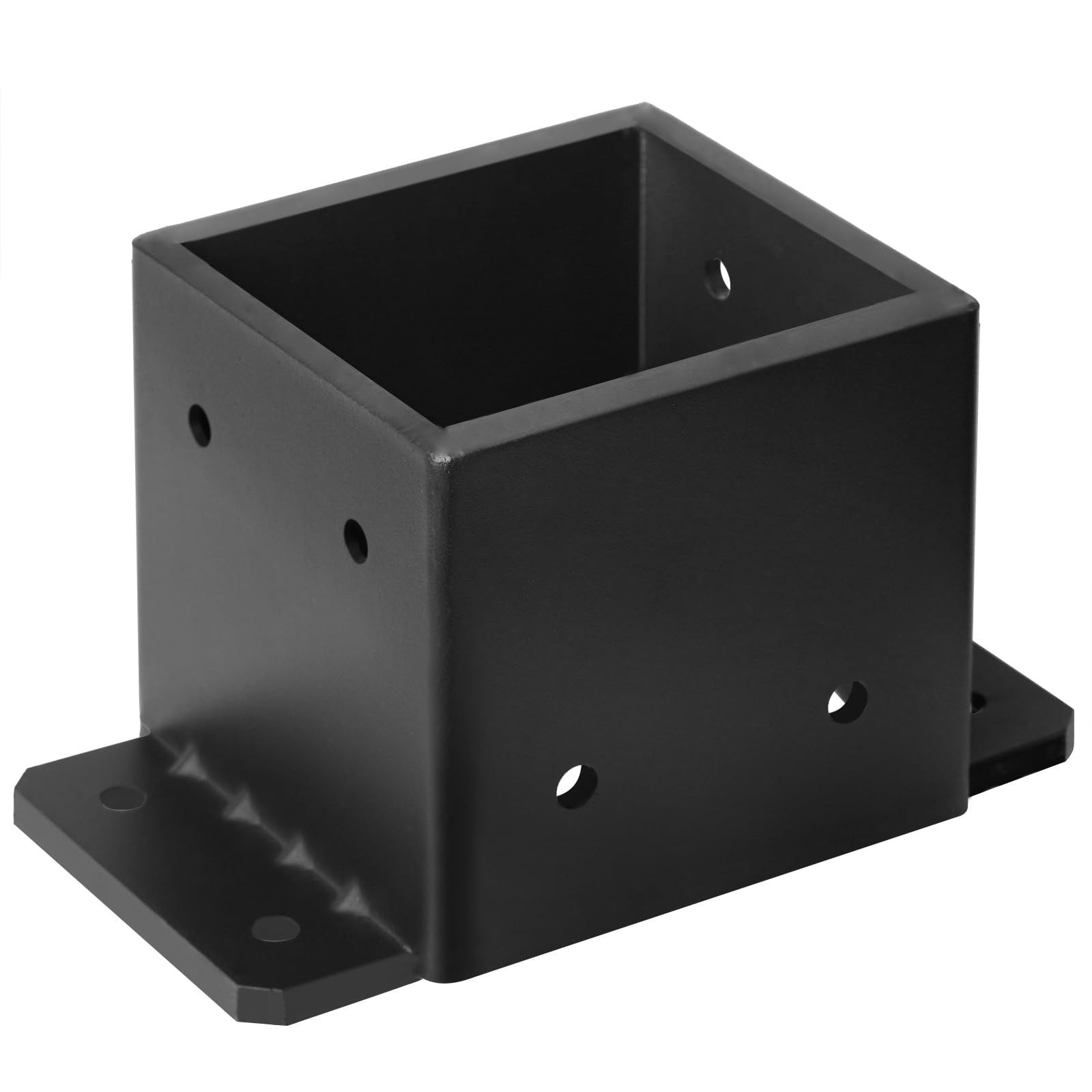 Base de poste de acero resistente de 8 x 8 pulgadas, soporte de anclaje de base de poste de valla, soporte de cubierta, barandilla de porche, soportes de poste de pérgola, tamaño interior de
