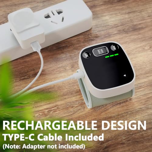Oklar Wrist Blood Pressure Monitor, FDA Cleared Rechargeable BP Machine