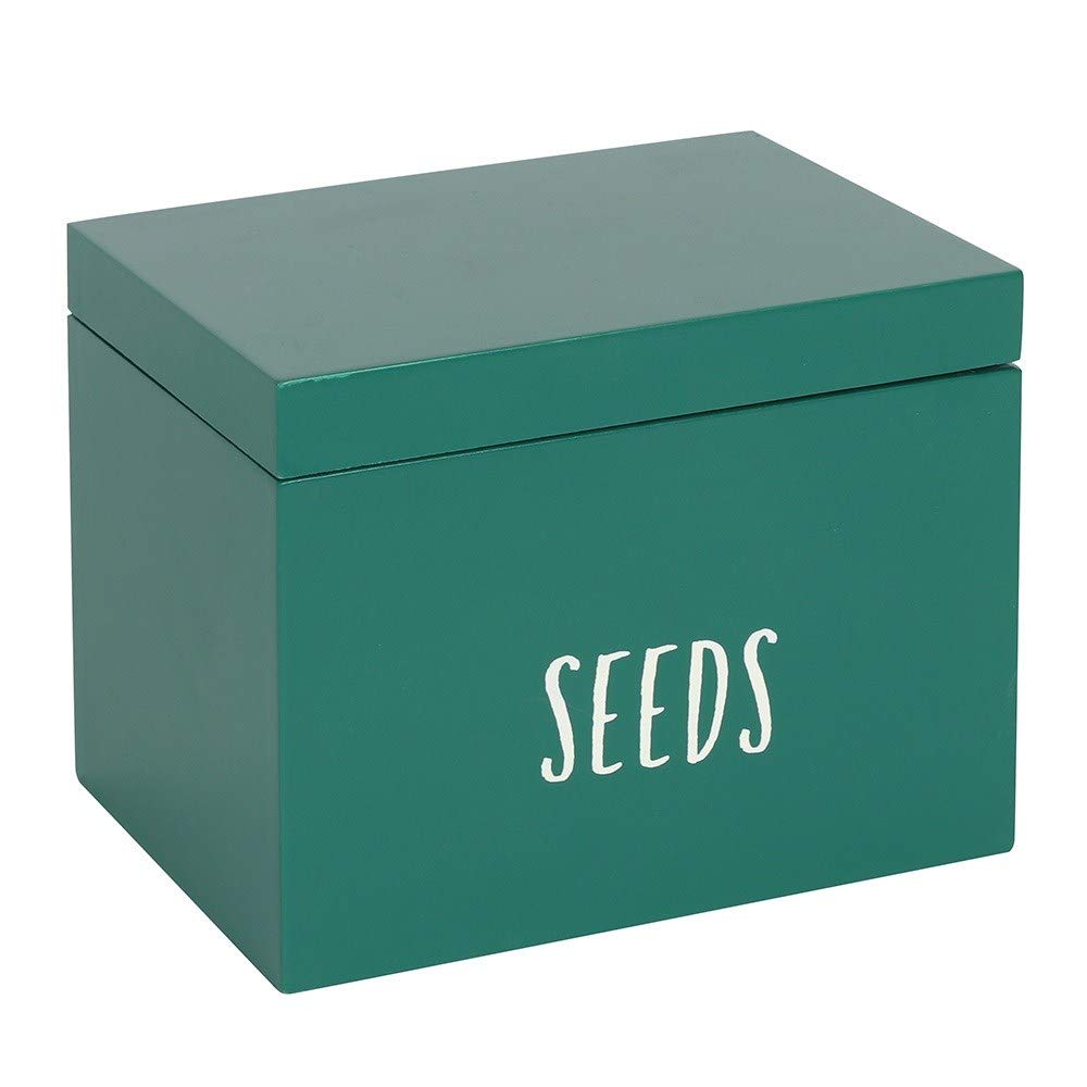 SDF Ultimate Green Seed Storage Box with Customizable Dividers - 13cm x 17cm (1 Pc.) - Unique & Durable Design - Perfect Seasonal Seed Organizer for Garden Lovers