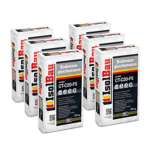 Isolbau Bodenausgleichsmasse 2-20mm CT-C20-F5-150 kg Selbstnivellierende Ausgleichsmasse für Bodenunterlagen im Innenbereich