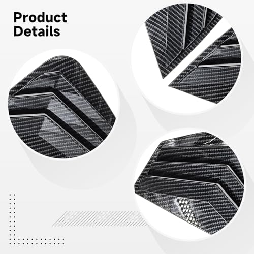 Persianas de cuarto de panel estilo fibra de carbono para lucir un Kia Optima K5 deportivo 2