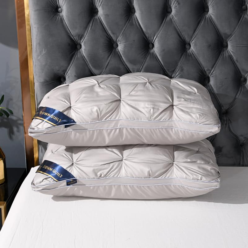 Set 2 Almohadas de Algodón 76x48 cm Suave miniatura 2