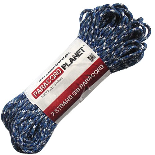 PARACORD PLANET 10 Feet 10' 550Lb Type Iii Paracord Bucky Blue Camo โ image 1