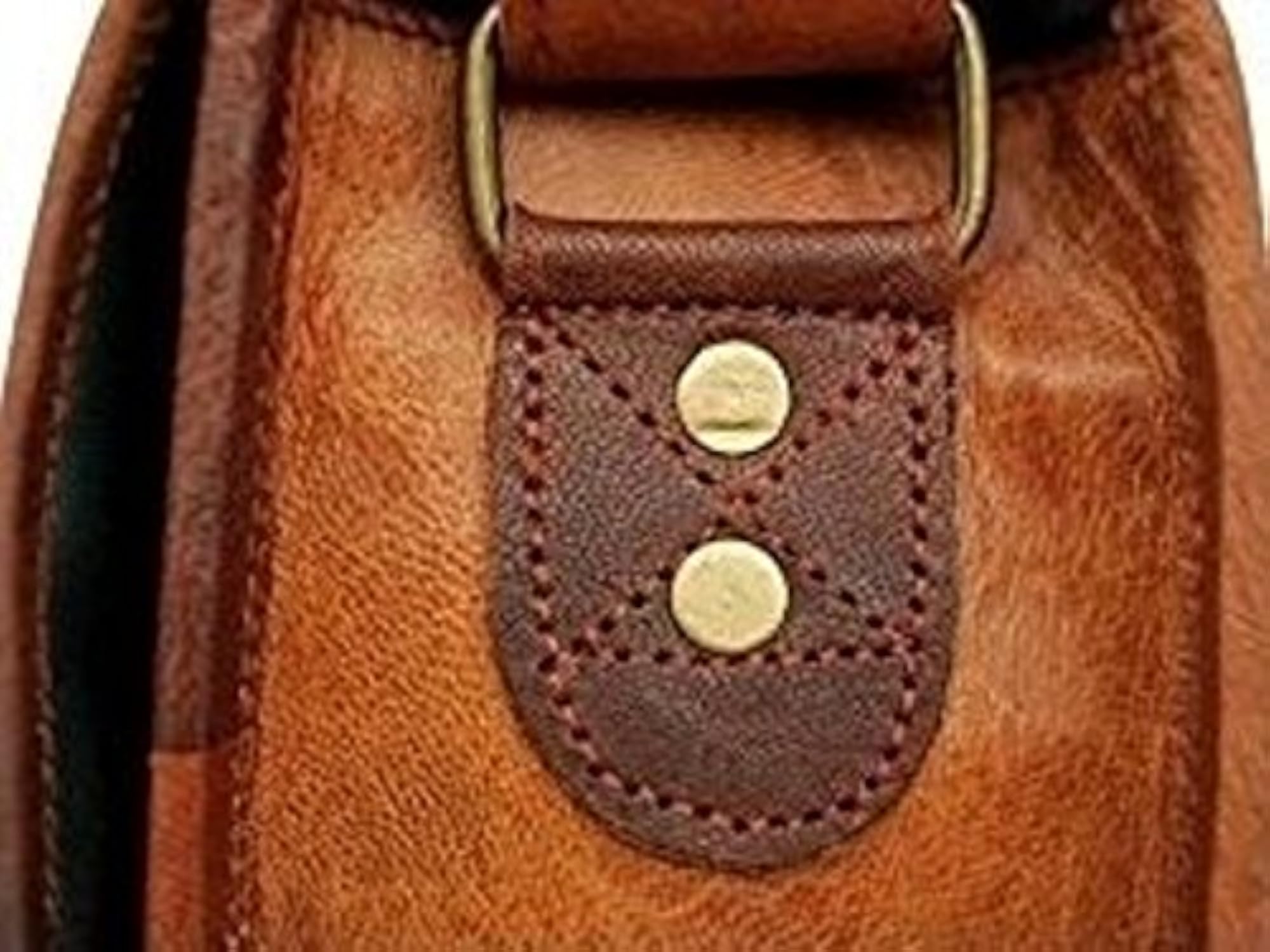 Brown Leather Laptop Satchel Messenger Bag