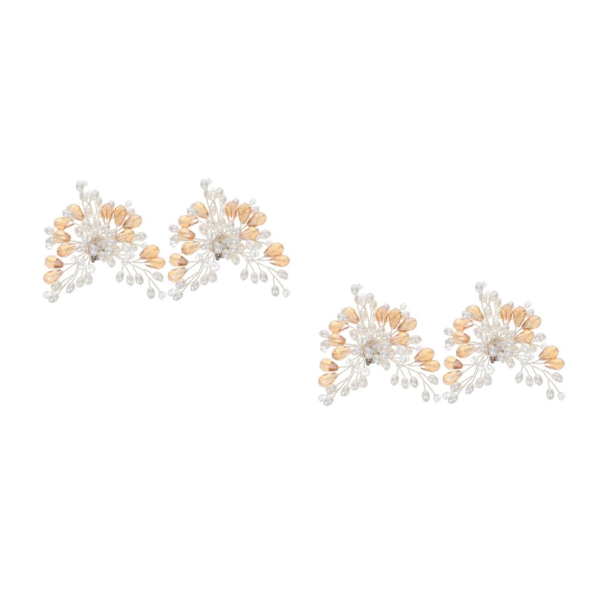 2 Paia Clips Per Scarpe Sposa Con Perle E Decorazioni Rimovibili Per Tacchi Elevati Accessori Eleganti Per Scarpe Da Cerimonia