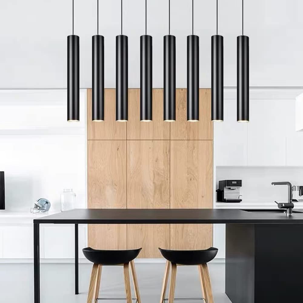 Nowoczesna lampa wisząca LED czarna lampa miedziana Blaco Miedź Miedź Miecze Pokój Lamp Longelie Wiszące Cylindryczne Cylindryczne Światło