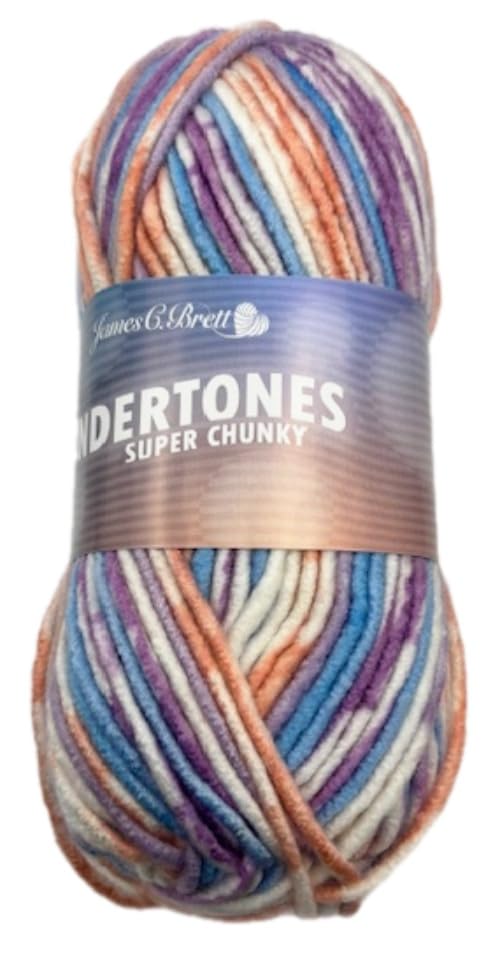 James C Brett Undertones Super Chunky 100g Ball (UT05 Spring Sun, 1 Ball)