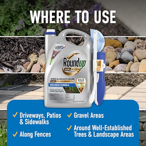 Roundup Dual Action Weed & Grass Killer + 4 Mo. Preventer, Wand, 1.33 gal. - image 3