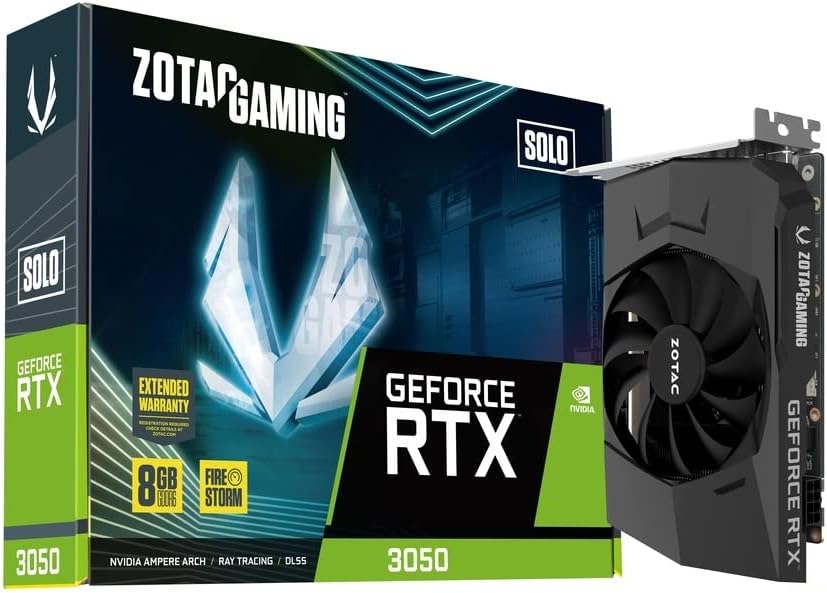 Zotac Gaming GeForce RTX 3050 Solo NVIDIA 8 GB GDDR6 Zotac Gaming GeForce RTX 3050 Solo NVIDIA 8 GB GDDR6