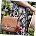 COMPUKAS Cartoon Ladybug Coin Purse Handmade Tanning Leather Wallet for Women Portable Zipper Design Fashionable Credit Card Holder Coin Pouch Red for Daily Use Parties