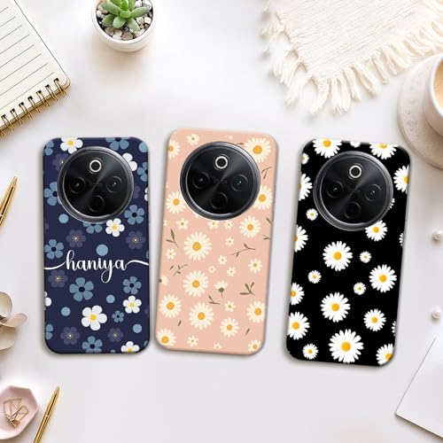 Image of COLORflow Back Cover Compatible with Vivo T4 5G / Y300 Pro 5G / iQOO Z10 5G | Daisy Garden Customized Back Cover Compatible with Vivo T4 5G / Y300 Pro 5G / iQOO Z10 5G