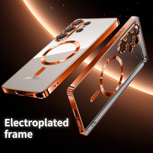 Coque S25 Ultra orange fine protectrice compatible MagSafe de 6,9" - 4
