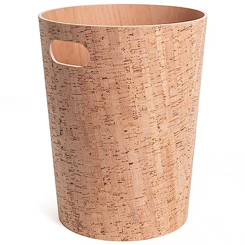 Kazai. Echtholz Papierkorb Börje | Moderner Holz Mülleimer für Büro,...