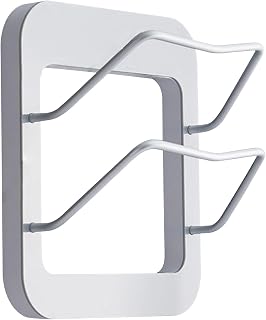 Pot Lid Organizer Rack - Wall Mounted Storage Shelf, No-Drill Adhesive Lid And Chopping Board Holder, Space-saving Storage Rack For |, Apartment, Dormitory, Hotel, Restaurant | Hållare För Organiseringsställ Av Grytlock För Studentboende Hotell Lägenhet Uthyrning Bagerier Café