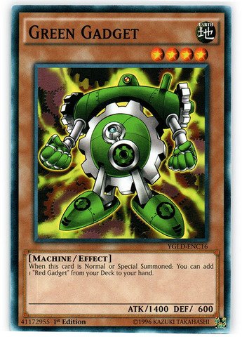 Amazon.com: YU-GI-OH! - Green Gadget (YGLD-ENC16) - Yugi's Legendary Decks  - 1st Edition