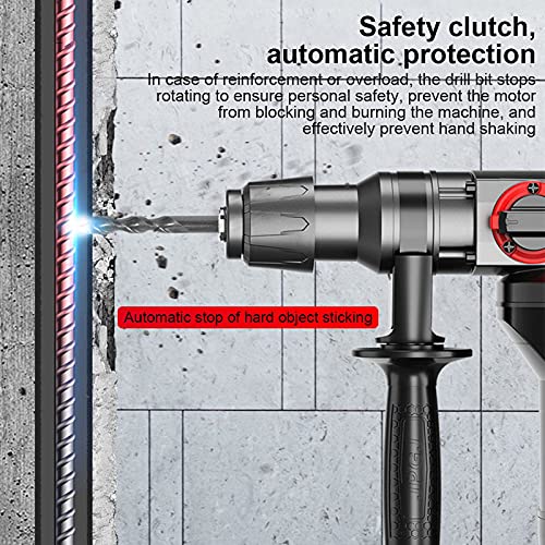 Tqing Elektrische Bohrerschlagbohrer Elektrischer Schlaghammer, 4980W 220V AC Drehbohrer Abrisshammer Elektrowerkzeuge 8… – Bild 4