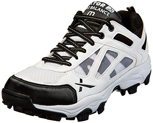Image of Vector X Bouncer 2.0 Cricket Shoes for Men's - Fast Strap Sporty Synthetic Upper & Mesh | PVC Sole Stud, Lightweight, Comfort & Durability Shoe for All-Round Performance