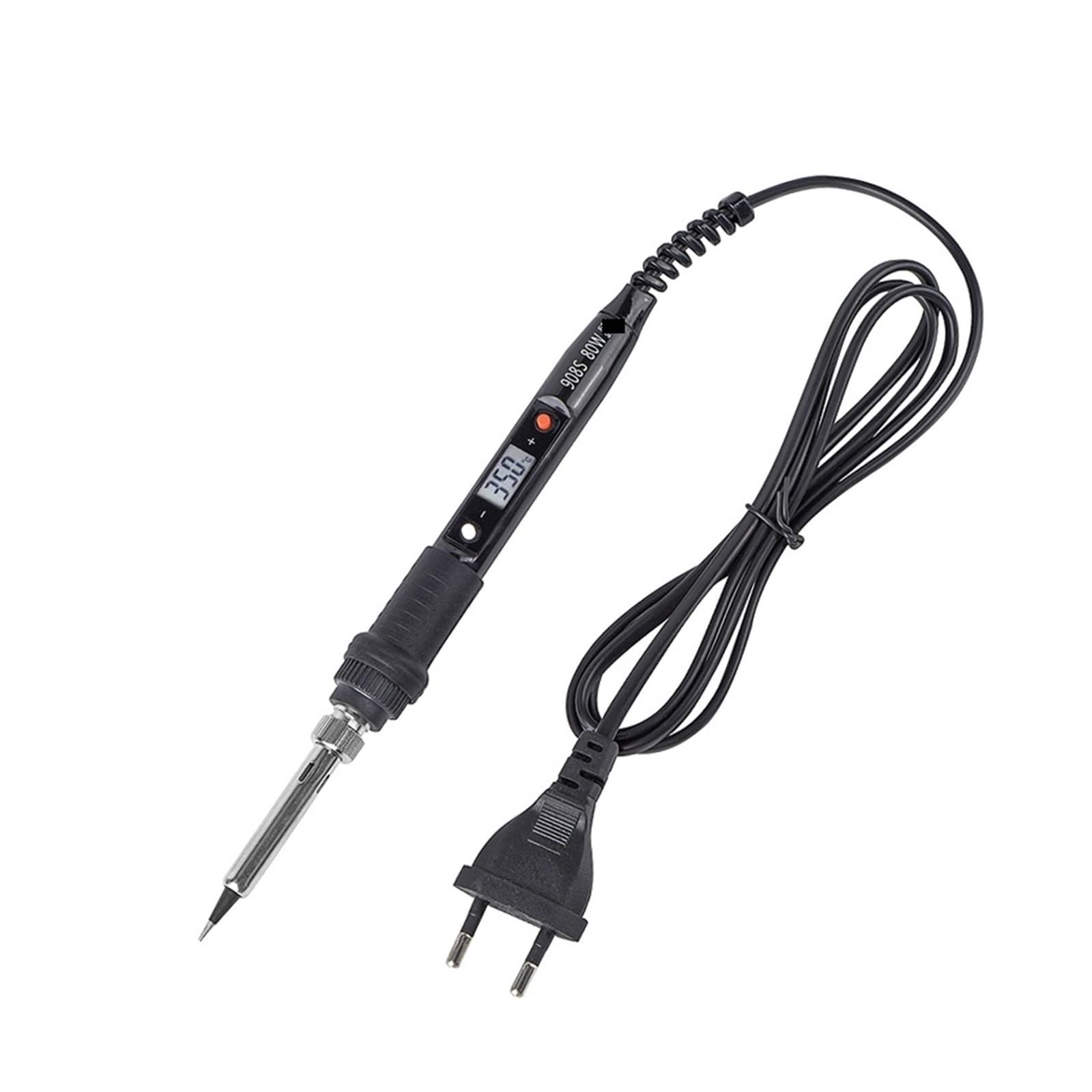 Zestaw lutownicy, Lutownica elektryczna, narzędzie spawalnicze LCD z regulacją temperatury, grzejnik ceramiczny głowica lutownicza narzędzia do naprawy spawania do metalu, elektryki, majsterkowania (