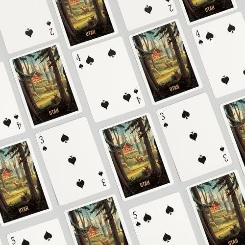 Naipes Utah Slip Away Cabin con vida silvestre miniatura 4