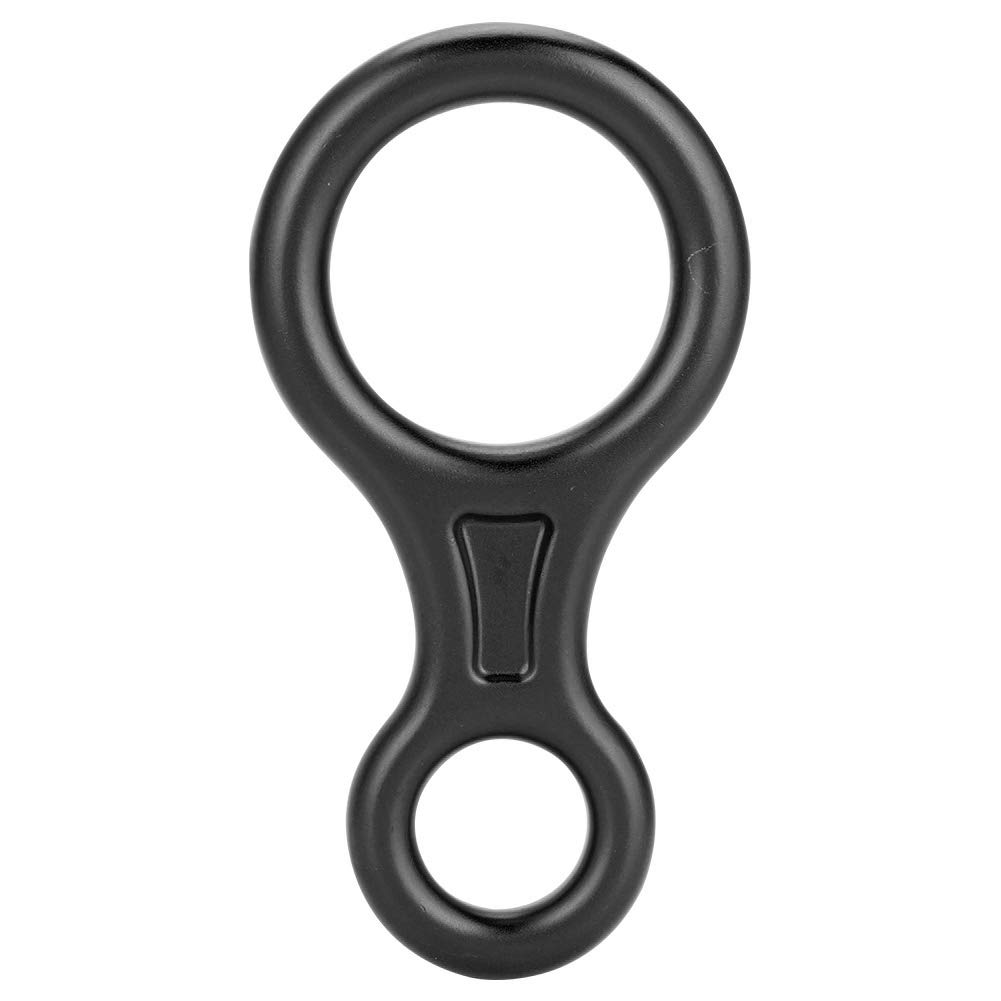 Tbest Escalade 8 Anneau Terminal 8 Descendeur, 35KN Heavy Duty Montée en Aluminium Figure Plaque de Gréement, Plein Air Rappel Rock Escalade Sauvetage Gear Anneau de Descente Équipement Belay