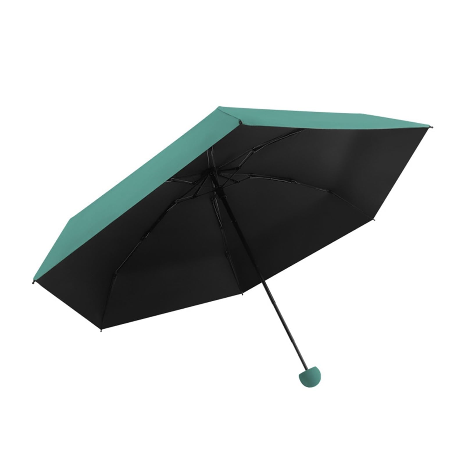 ENGENDER Paraguas para la Lluvia Paraguas Paraguas de 6 Huesos Paraguas Mini Paraguas Plegable Paraguas de Lluvia o Sol for Mujer Paraguas de Viaje(E)
