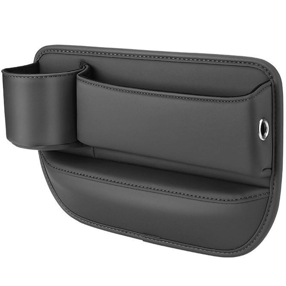 Mhfdpp2 Pcs Car Seat Gap Filler for S-MX S2000 S600 S660 S800 Seat Storage Box Seat Gap Organiser Multifunctional Side Pocket Storage Box Organiser,Main driver-Black